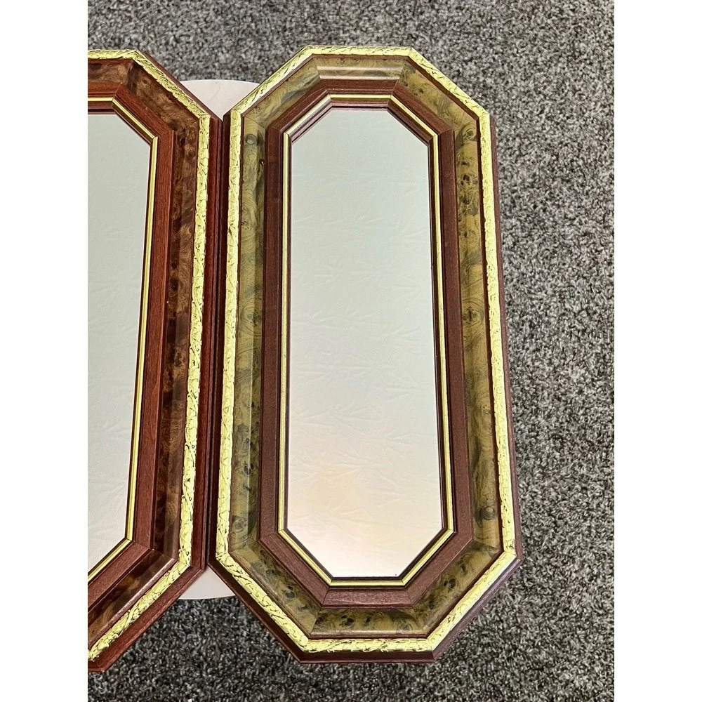 Vintage Wall Mirror Hollywood Regency Wood Pair Granny Core Vintage Glam